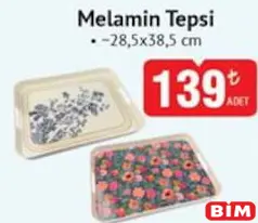 MELAMİN TEPSİ 28,5X38,5 CM